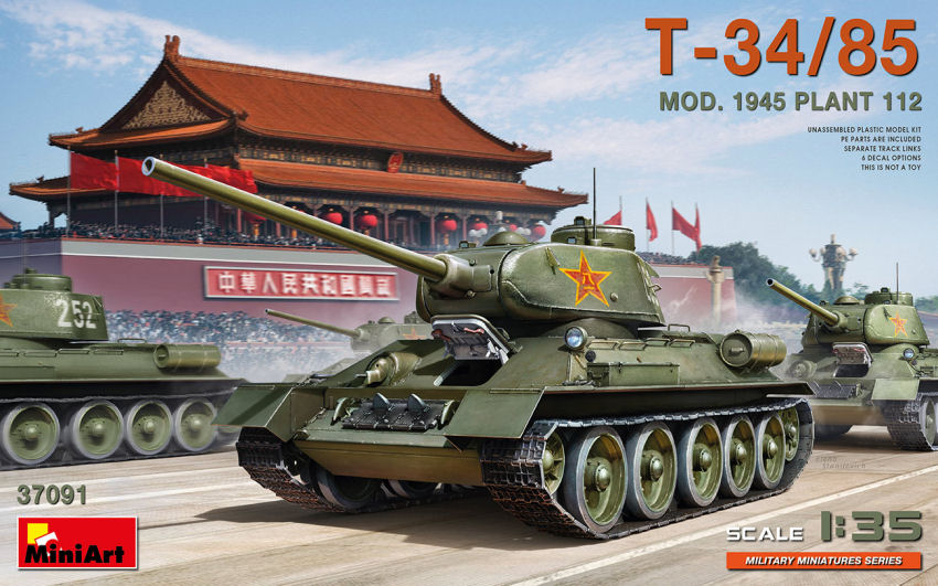 Miniart - T-34/85 MOD.1945 PLANT 112 KIT 1:35 - Cod. MIN37091