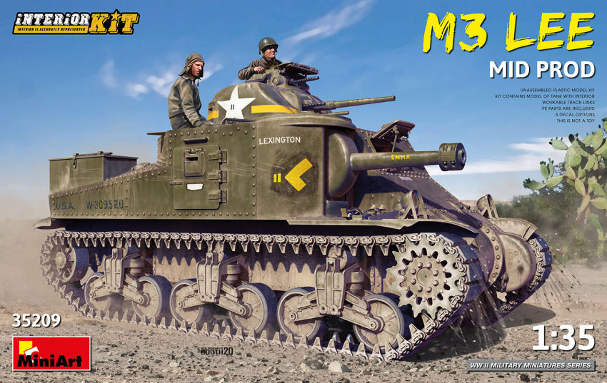 Miniart - M3 LEE MID PRODDUCTION (INTERIOR KIT) KIT 1:35 - Cod. MIN35209