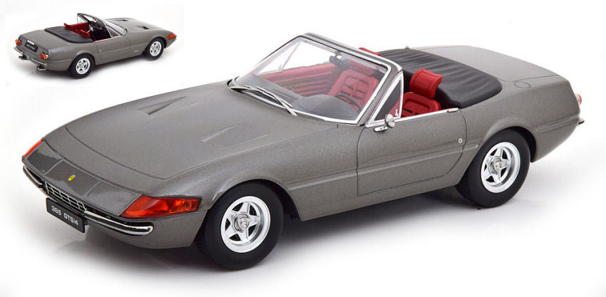 Kk Scale - FERRARI 365 GTB/4 DAYTONA CONVERTIBLE 2 SERIES 1971 GREY METALLIC 1:18 - Cod. KKDC180622