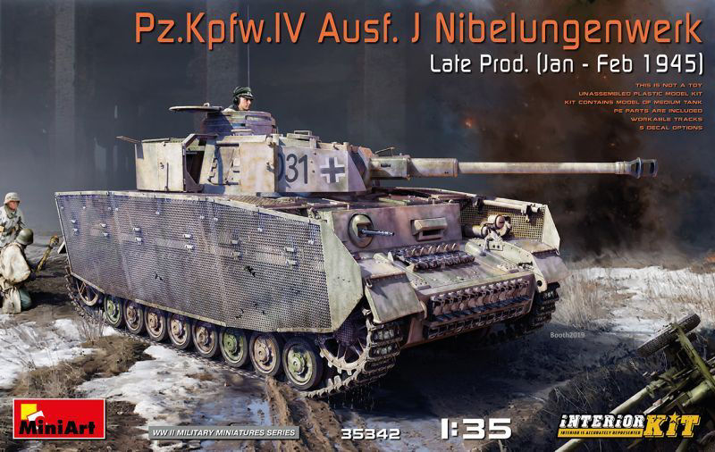 Miniart - PZ.KPFW.IV AUSF.JNIBELUNGENWERK LATE PROD.(JAN.FEB.1945) KIT 1:35 - Cod. MIN35342