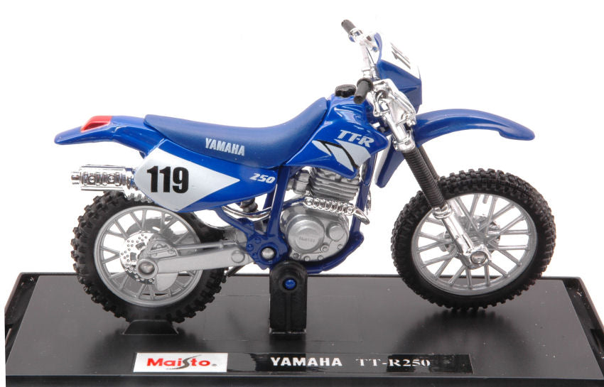Maisto - YAMAHA TT-R250 N.119 BLUE 1:18 - Cod. MI311B