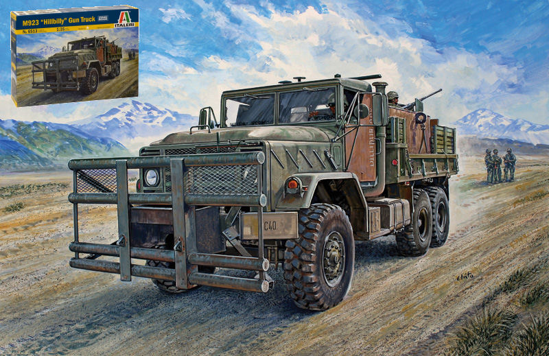 Italeri - M923 HILLIBILLY GUN TRUCK KIT 1:35 - Cod. IT6513