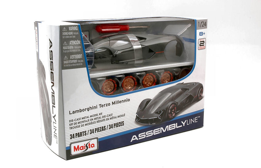 Maisto - LAMBORGHINI TERZO MILLENNIO 2020 SILVERGUN KIT 1:24 - Cod. MI39287