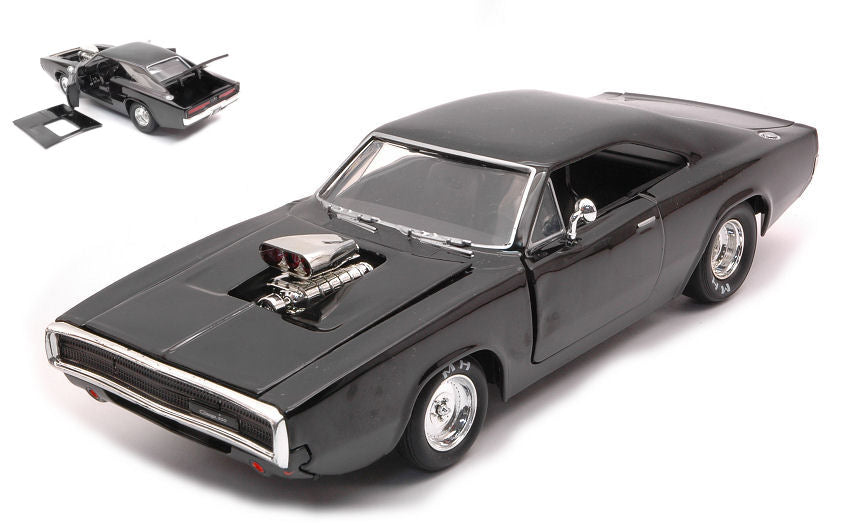 Jada Toys - DODGE CHARGER RT 1970 FAST & FURIOUS BLACK 1:24 - Cod. JADA31942