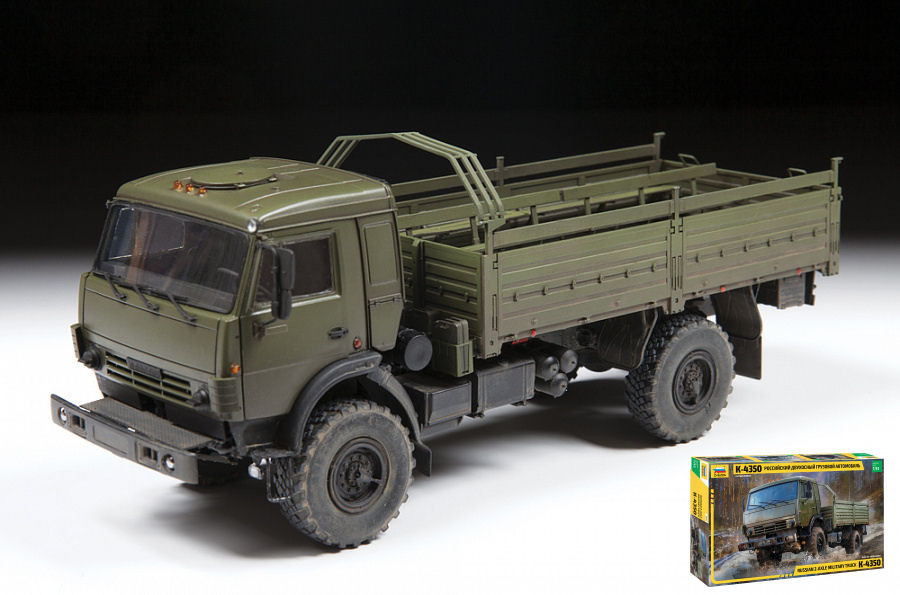 Zvezda - RUSSIAN 2 AXLE MILITARY TRUCK K-4326 KIT 1:35 - Cod. Z3692