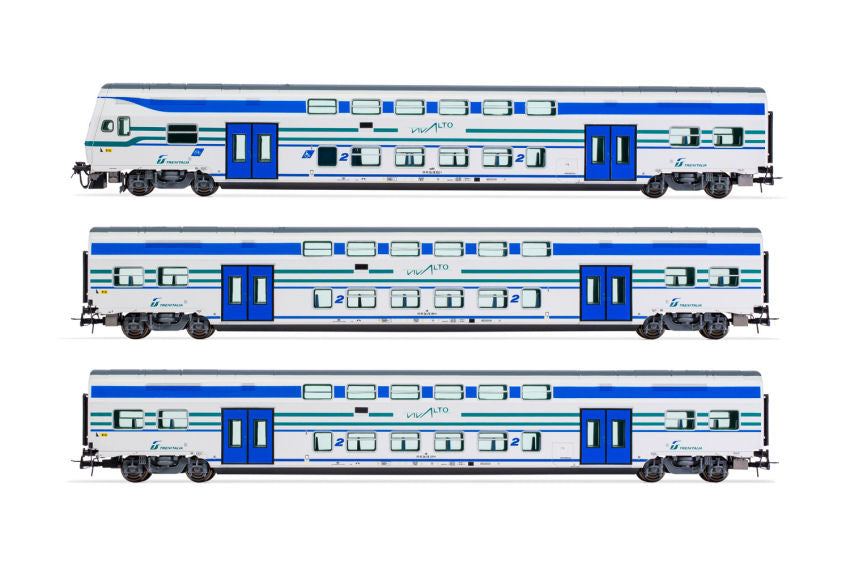 Lima - FS TRENITALIA 1 LOCOMOTIVA + 2 CARROZZE INTERMEDIE 1:87 - Cod. HL5050