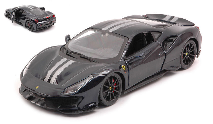Burago - FERRARI 488 GTB DARK BLUE 1:24 - Cod. BU26026D