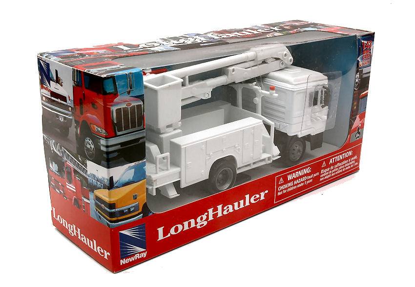 New Ray - UTILITY TRUCK C/CESTELLO ESTENSIBILE CABINA BIANCA 1:43 - Cod. NY15493H