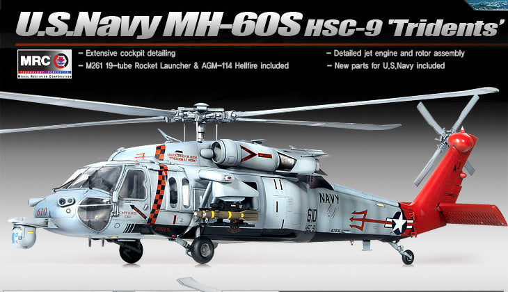 Academy - U.S.NAVY MH-60S HSC-9 TRIDENTS KIT 1:35 - Cod. ACD12120