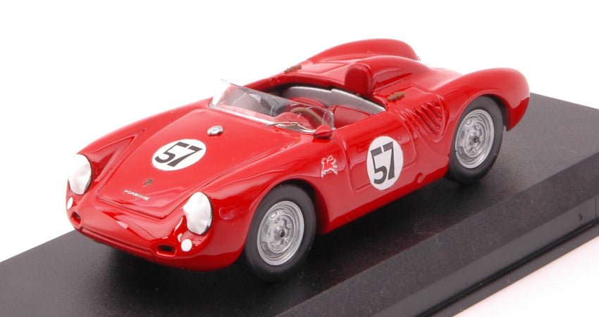 Best Model - PORSCHE 550 RS N.57 WINNER PARAMOUNT RANCH 1957 JACK McAfee 1:43 - Cod. BT9768