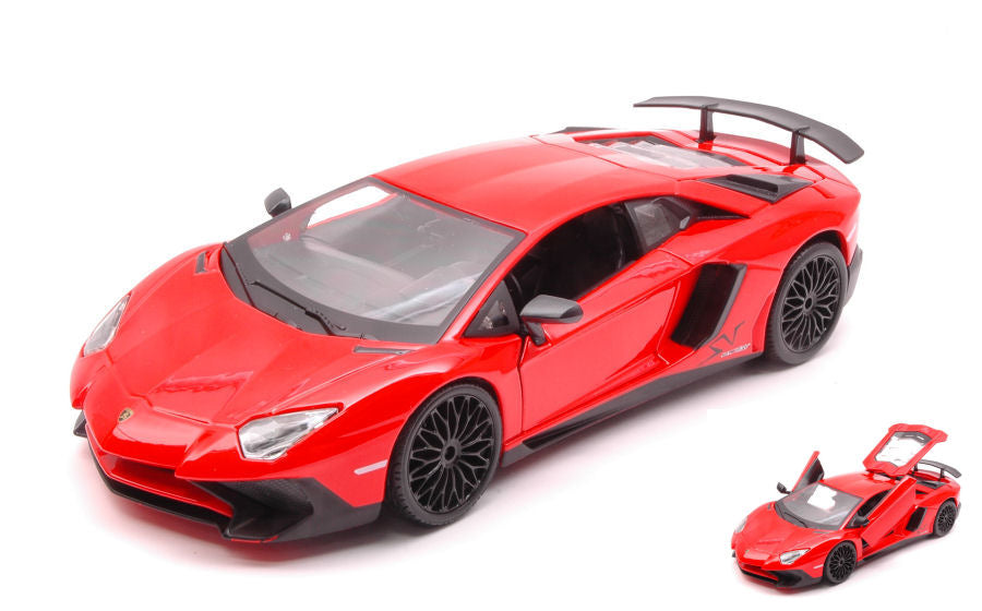 Burago - LAMBORGHINI AVENTADOR LP 750-4 SUPER VELOCE 2016 RED 1:24 - Cod. BU21079R
