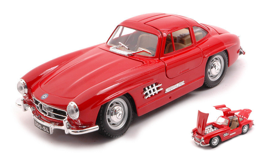 Burago - MERCEDES 300 SL 1954 RED 1:24 - Cod. BU22023R