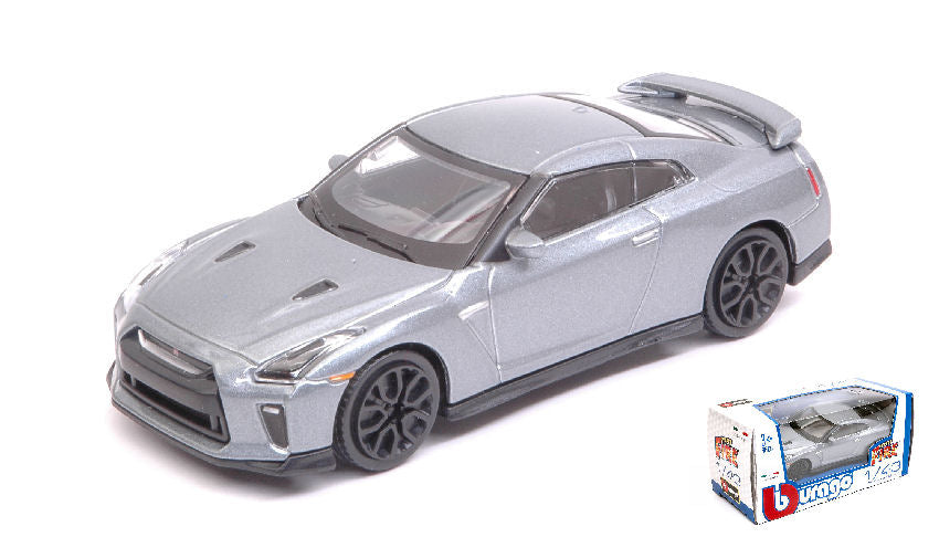 Burago - NISSAN GT-R 2017 SILVERGUN 1:43 - Cod. BU30135S