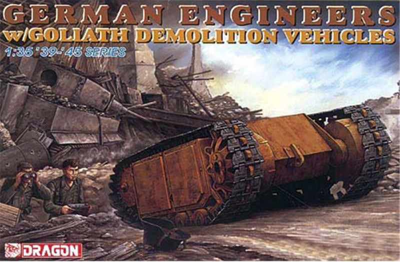 Dragon - GERMAN ENGINEERS W/GOLIATH DEMOLITION VEHICLES KIT 1:35 - Cod. D6103