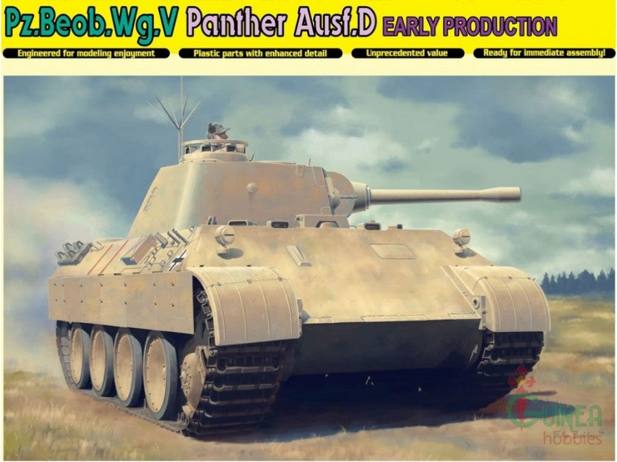 Dragon - PZ.BEOB.WG.V PANTHER AUSF.D EARLY PRODUCTION KIT 1:35 - Cod. D6813