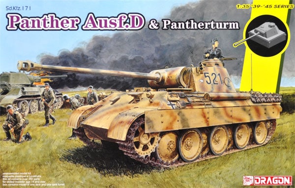 Dragon - SD.KFZ.171 PANTHER AUSF.D MIT PANTHERTUM KIT 1:35 - Cod. D6940