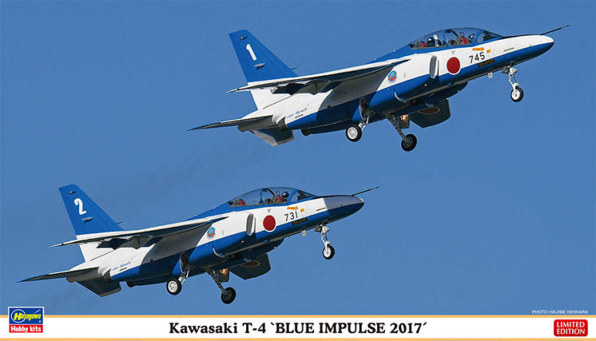 Hasegawa - KAWASAKI T4 BLUE IMPULS 2017 2 BAUSATZE KIT 1:72 - Cod. HA02249