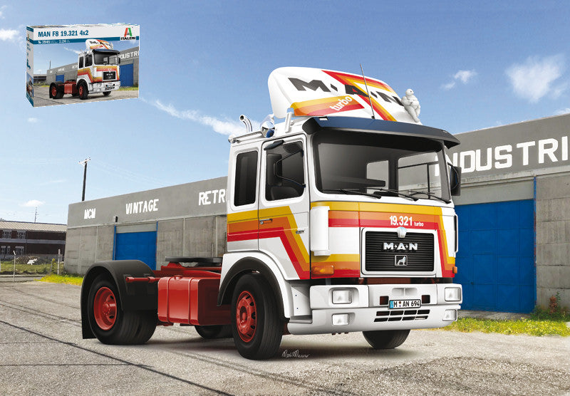 Italeri - MAN F8 19.321 4x2 KIT 1:24 - Cod. IT3946