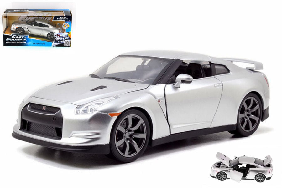 Jada Toys - BRIAN'S NISSAN GT-R 35 2009 FAST & FURIOUS 7 SILVER 1:24 - Cod. JADA97212