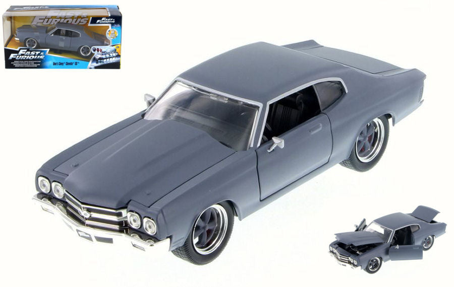 Jada Toys - DOM CHEVY CHEVELLE SS FAST & FURIOUS GREY 1:24 - Cod. JADA97835