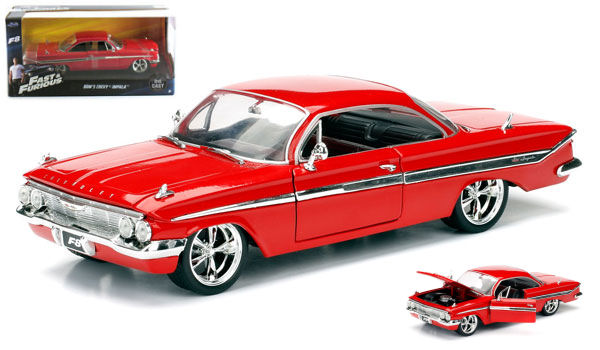 Jada Toys - DOM'S CHEVY IMPALA FAST & FURIOUS 8 RED 1:24 - Cod. JADA98426