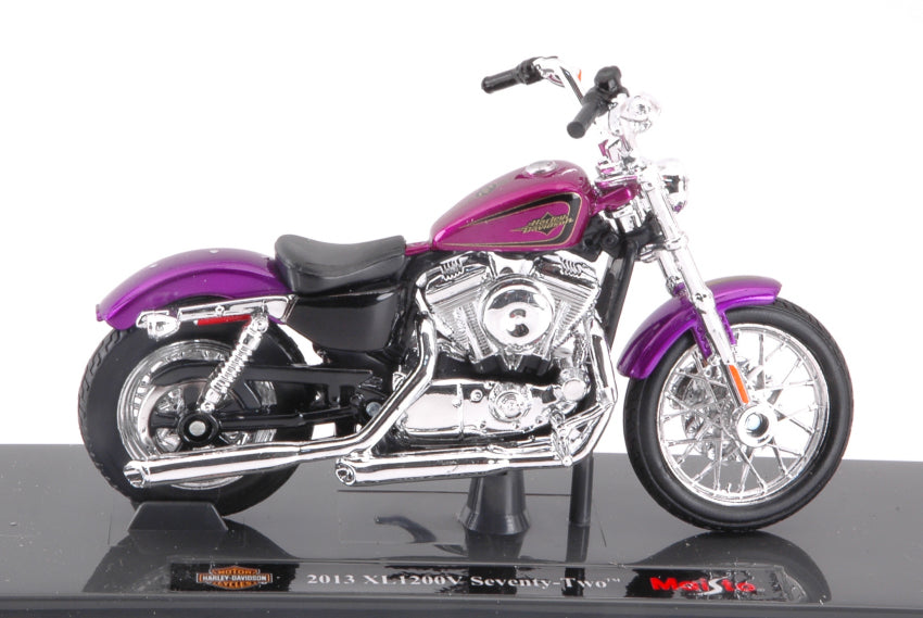 Maisto - HARLEY DAVIDSON XL 1200V SEVENTY-TWO 2013 PURPLE 1:18 - Cod. MI18864