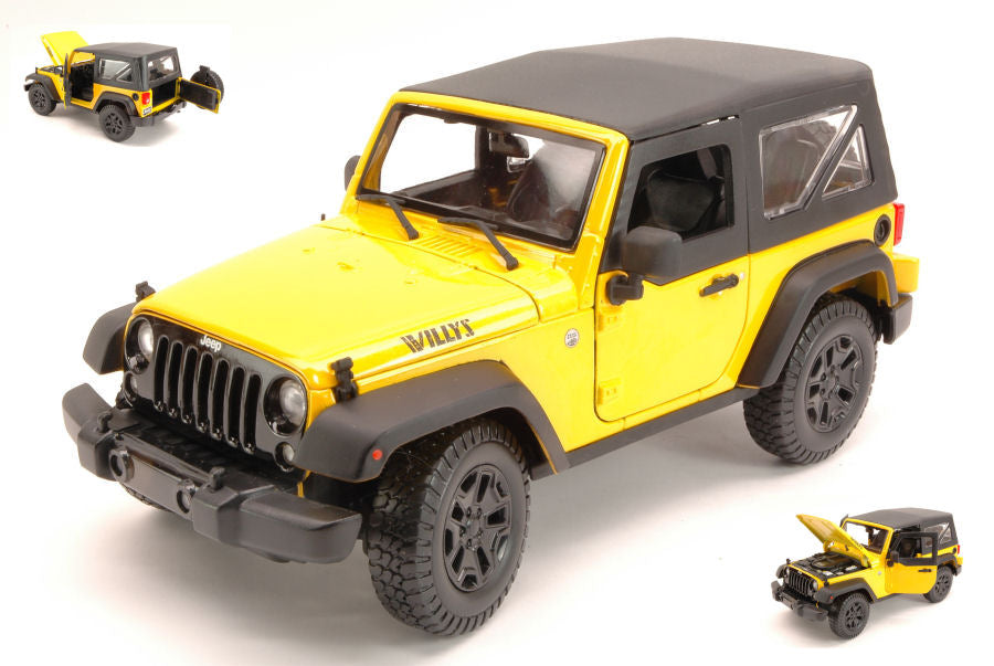 Maisto - JEEP WRANGLER 2014 YELLOW 1:18 - Cod. MI31676Y