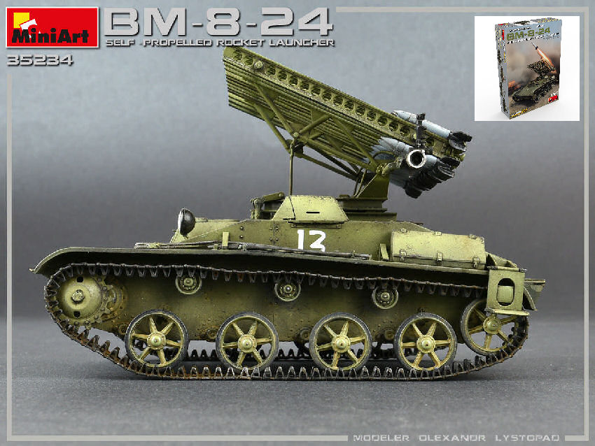 Miniart - BM-8-24 SELF-PROPELLED ROCKET LAUNCHER KIT 1:35 - Cod. MIN35234