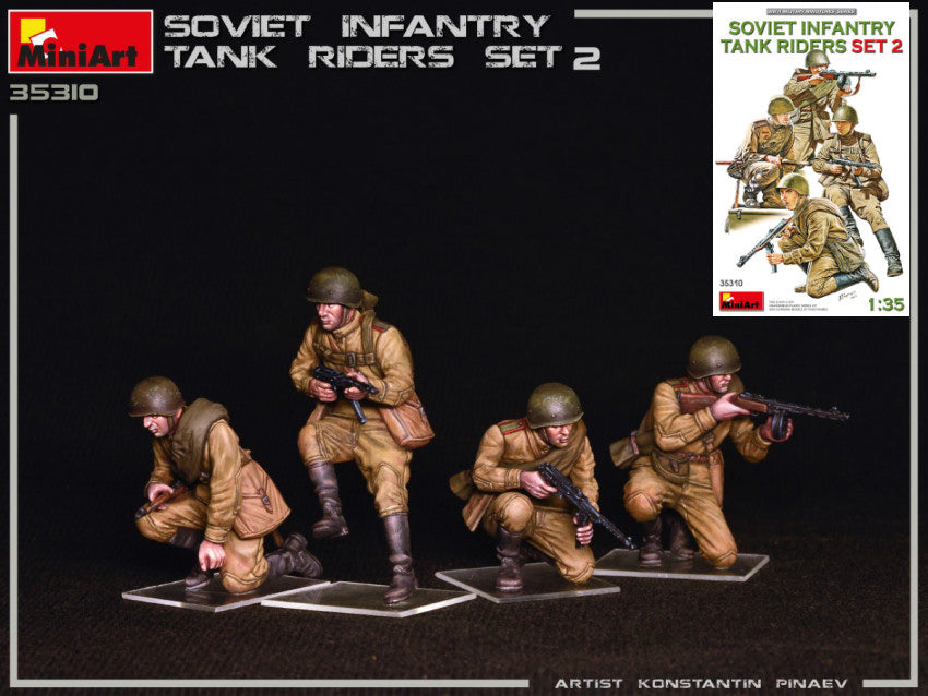 Miniart - SOVIET INFANTRY TANK RIDERS SET 2 KIT 1:35 - Cod. MIN35310