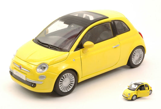 Motormax - FIAT 500 2009 YELLOW 1:24 - Cod. MTM73373Y