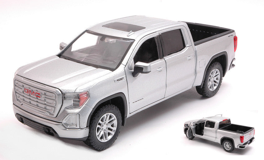 Motormax - GMC SIERRA 1500 SLT CREW CAB 2019 SILVER 1:27 - Cod. MTM79361S