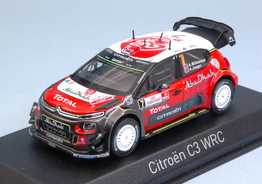 Norev - CITROEN C3 WRC N.7 9th POLAND RALLY 2017 A.MIKKELSEN-A.JAEGER 1:43 - Cod. NV155363