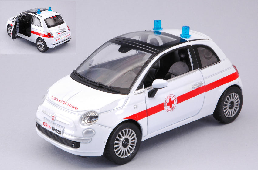 New Ray - FIAT NUOVA 500 CROCE ROSSA ITALIANA 1:24 - Cod. NY71383