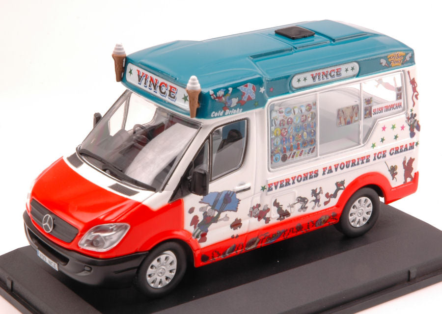 Oxford - MERCEDES SPRINTER WHITBY MONDIAL ICE CREAM VINCES 1:43 - Cod. OXFWM005