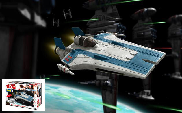Revell - STAR WARS RESISTANCE A-WING FIGHTER BLUE KIT 1:44 - Cod. RV06762