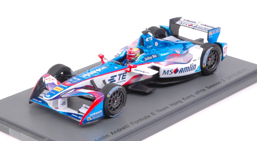 Spark Model - AMLIN ANDRETTI R.FRIJNS 2016 N.27 Rd1 HONG KONG FORMULA "E" 1:43 - Cod. S5908