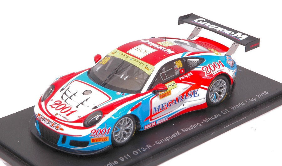 Spark Model - PORSCHE 911 GT3 R N.98 MACAU GT WORLD CUP 2016 MA C.YEUNG PHILIP 1:43 - Cod. SA118