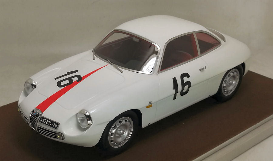 Tecnomodel - ALFA ROMEO GIULIETTA SZ N.16 COPPA FISA MONZA 1960 KIM 1:18 - Cod. TMD1842F