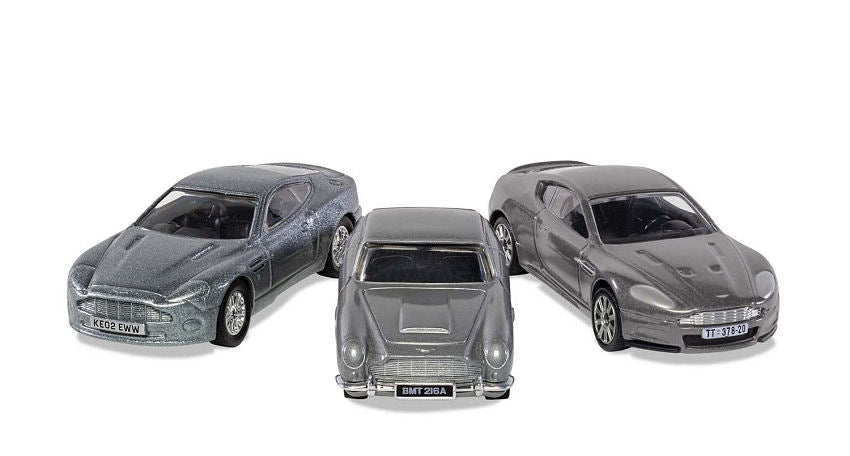Corgi - JAMES BOND ASTON MARTIN COLLECT.V12 VANQUISH 85 mm-DB5 85 mm-DBS 85 mm - Cod. TY99284