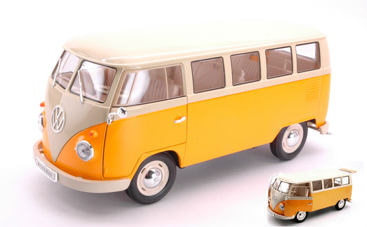 Welly - VW T1 BUS DARK YELLOW/BEIGE 1:18 - Cod. WE18054Y