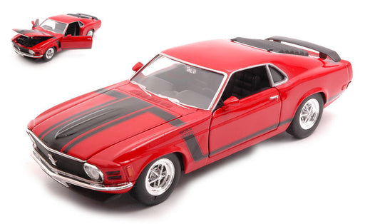 Welly - FORD MUSTANG BOSS 302 1970 RED 1:24 - Cod. WE2088R