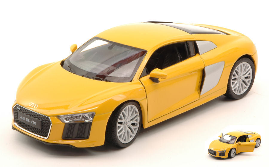 Welly - AUDI R8 V10 2016 YELLOW 1:24 - Cod. WE24065Y