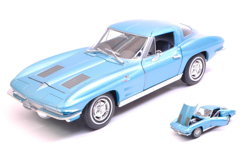 Welly - CHEVROLET CORVETTE C2 METALLIC BLUE 1:24 - Cod. WE24073M