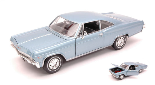 Welly - CHEVROLET IMPALA SS396 COUPE 1965 BLUE 1:24 - Cod. WE2417