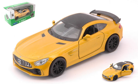 Welly - MERCEDES AMG GT-R METALLIC YELLOW SCALA 1:34-39 cm 11 - Cod. WE39169M