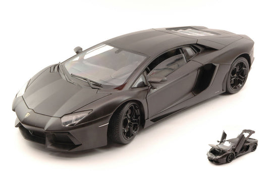 Welly - LAMBORGHINI AVENTADOR LP700-4 2011 MATT BLACK 1:18 - Cod. WE8041BK