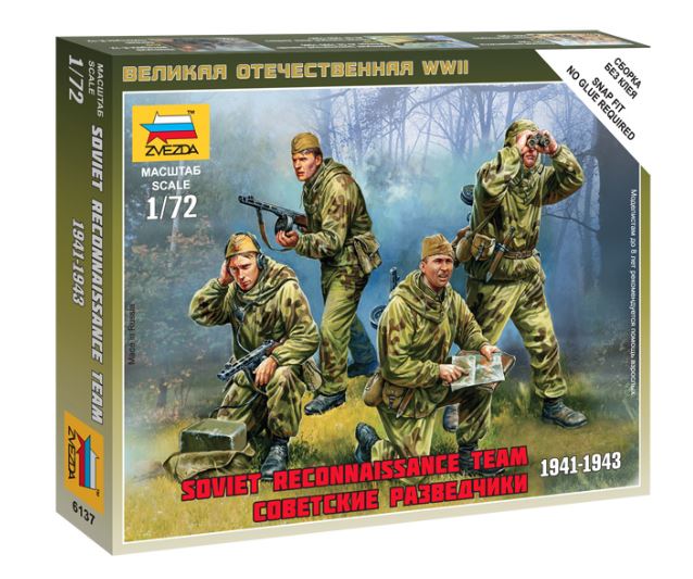 Zvezda - SOVIET RECONNAISSANCE TEAM 1941-43 KIT 1:72 - Cod. Z6137