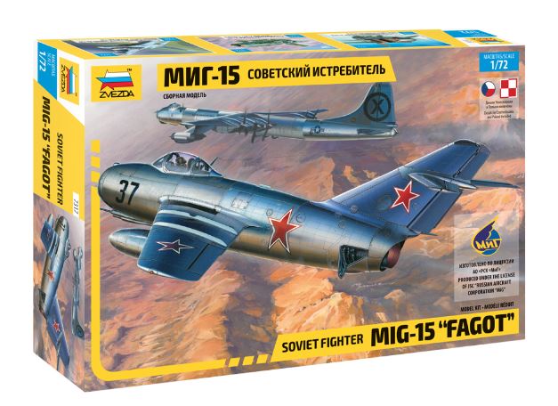 Zvezda - MIG-15 "FAGOT" KIT 1:72 - Cod. Z7317