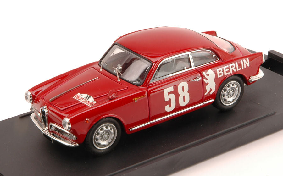 Bang - ALFA ROMEO GIULIETTA SV N.58 11th RALLY SESTRIERE 1958 SCHRAMM-FALK 1:43 - Cod. BG7206