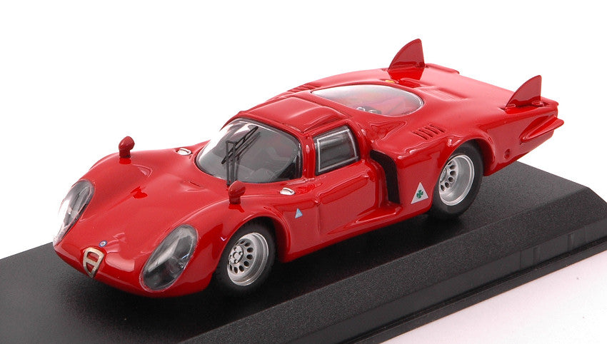 Best Model - ALFA ROMEO 33.2 CODA LUNGA 1968 RED 1:43 - Cod. BT9251